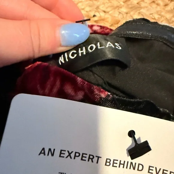 Revolve NICHOLAS Black Floral One-Shoulder Dress - Picture 5 of 9